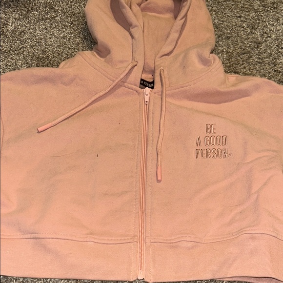 Jackets & Blazers - Pink Zip-Up Hoodie